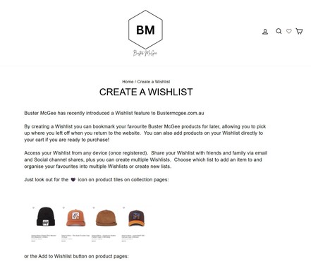 bustermcgee wishlist