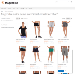 Magento 2 site search: search results