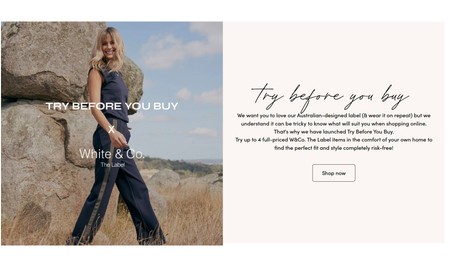 Try before buy whiteandco