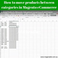 Moving products between categories in Magento