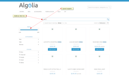 Algolia Site Search for Magento, search results page