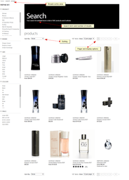 Myer search results page